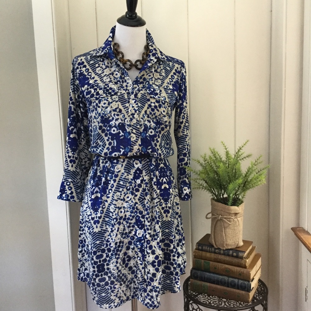 👗$10 DRESS SALE!!👗 CABI Blue Shirt Dress